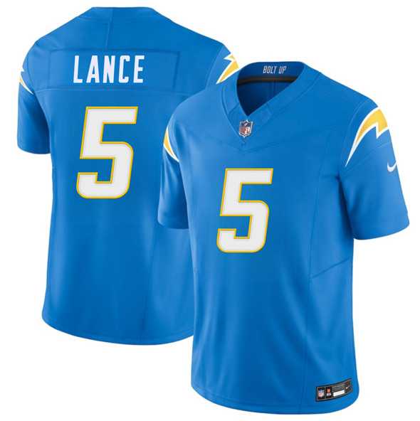 Men & Women & Youth Los Angeles Chargers #5 Trey Lance Blue 2025 F.U.S.E. Vapor Limited Stitched Jersey->los angeles chargers->NFL Jersey